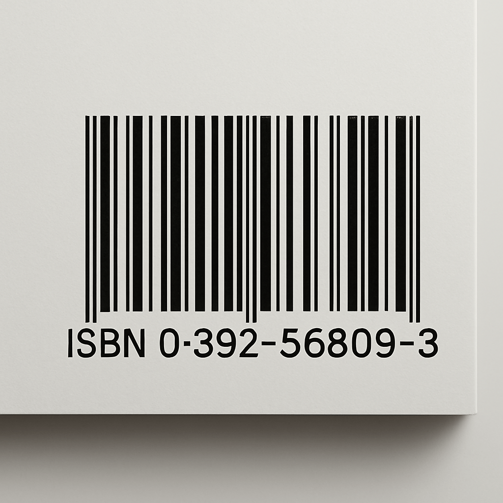 ISBN barcode on paperback back cover